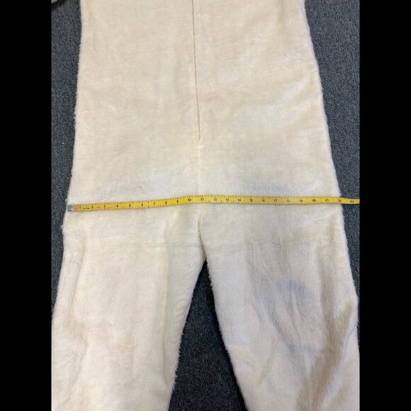 Vintage White Bunny Rabbit Costume w wired Ears Halloween Easter Short Adult - Picture 12 of 16